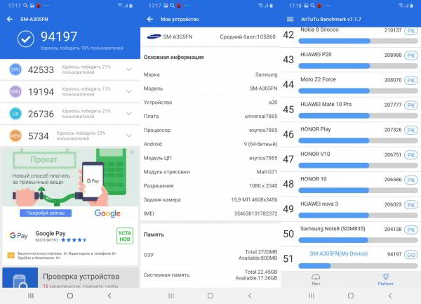 Обзор смартфона Samsung Galaxy A30: породистый, но доступный Обзор смартфона Samsung Galaxy A30: породистый, но доступный