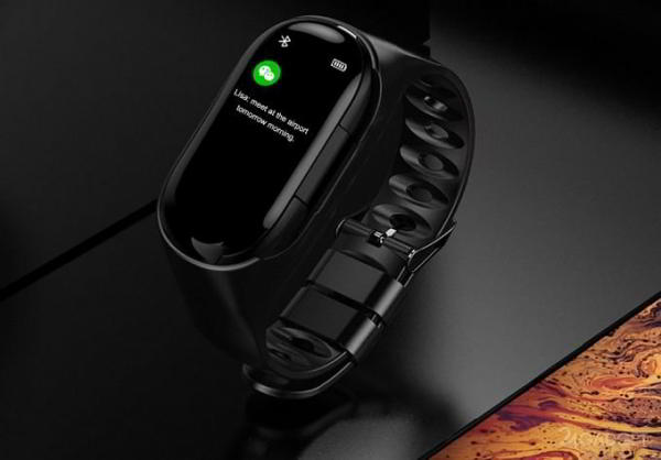 Mafam M1: фитнес-браслет с беспроводными наушниками внутри (5 фото) Mafam M1: фитнес-браслет с беспроводными наушниками внутри (5 фото)