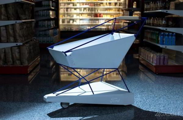 Ford Trolley Hero — умная тележка для магазинов (3 фото + видео) Ford Trolley Hero — умная тележка для магазинов (3 фото + видео)