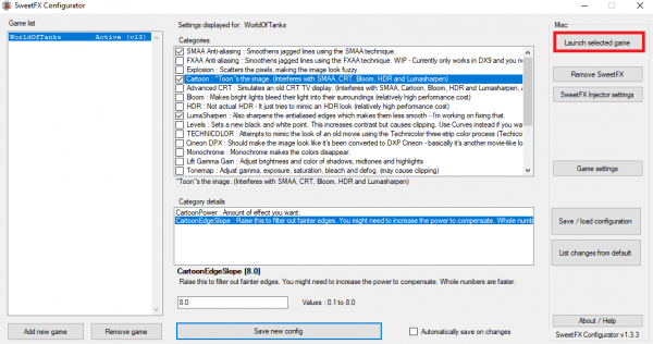 SweetFX Configurator - модифицируем графику в играх на свой вкус SweetFX Configurator - модифицируем графику в играх на свой вкус