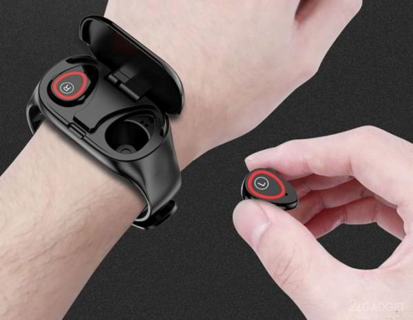 Mafam M1: фитнес-браслет с беспроводными наушниками внутри (5 фото) Mafam M1: фитнес-браслет с беспроводными наушниками внутри (5 фото)