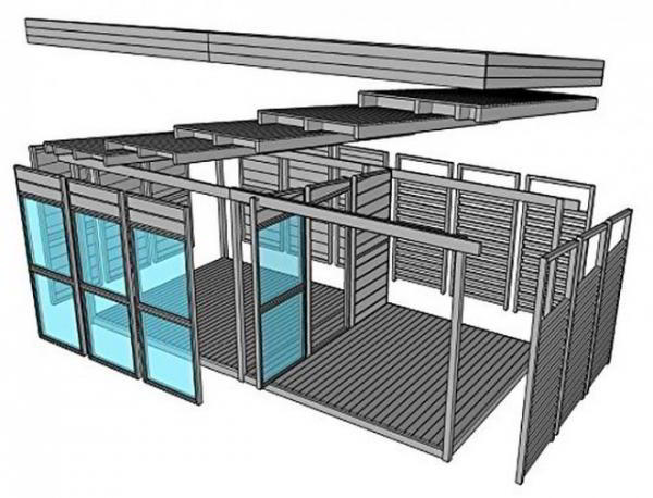На Amazon можно купить дом-конструктор, который возводится за 8 часов силами двух человек На Amazon можно купить дом-конструктор, который возводится за 8 часов силами двух человек