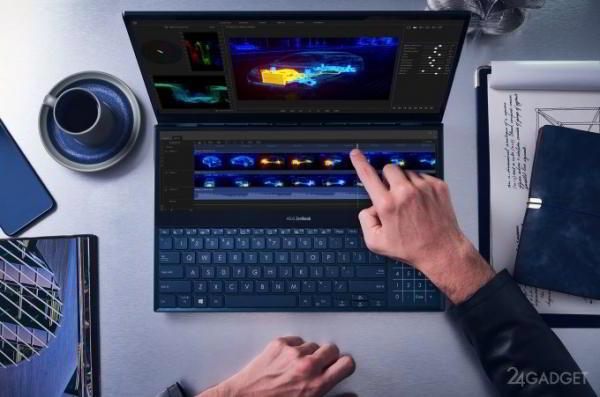 ASUS ZenBook Pro Duo — флагманский ноутбук с двумя 4К-экранами (8 фото + видео) ASUS ZenBook Pro Duo — флагманский ноутбук с двумя 4К-экранами (8 фото + видео)