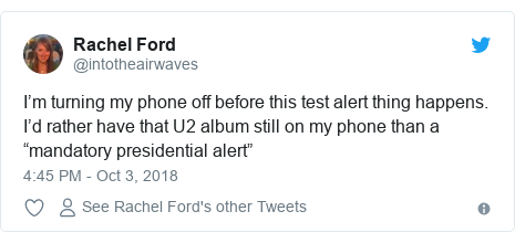 Presidential alert: US mobile phones get test message Presidential alert: US mobile phones get test message