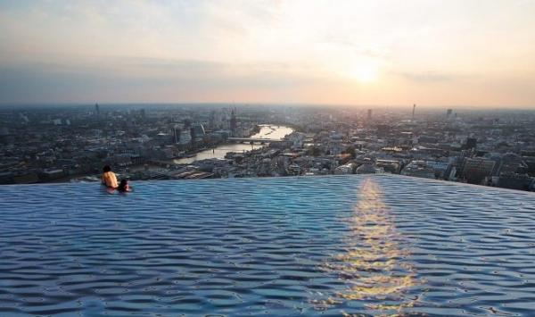 Новый лондонский небоскреб получит прозрачный бассейн вместо крыши Новый лондонский небоскреб получит прозрачный бассейн вместо крыши