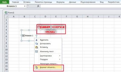 Как поставить флажок (галочку) в программе Excel Как поставить флажок (галочку) в программе Excel