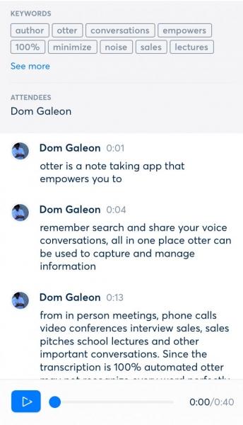 Бесплатное приложение Otter на базе искусственного интеллекта преобразует речь в напечатанный текст Бесплатное приложение Otter на базе искусственного интеллекта преобразует речь в напечатанный текст