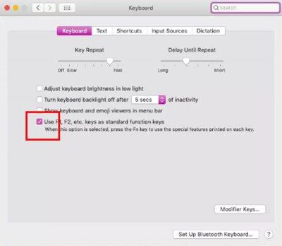 Функциональные клавиши F1-F12 на Mac Функциональные клавиши F1-F12 на Mac
