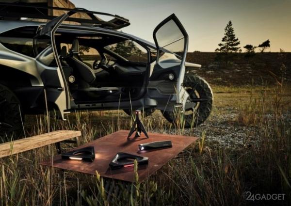 Внедорожник Audi AI:TRAIL quattro с электродвигателями, и дронами для подсветки дороги (23 фото + 2 видео) Внедорожник Audi AI:TRAIL quattro с электродвигателями, и дронами для подсветки дороги (23 фото + 2 видео)