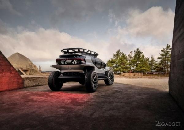 Внедорожник Audi AI:TRAIL quattro с электродвигателями, и дронами для подсветки дороги (23 фото + 2 видео) Внедорожник Audi AI:TRAIL quattro с электродвигателями, и дронами для подсветки дороги (23 фото + 2 видео)