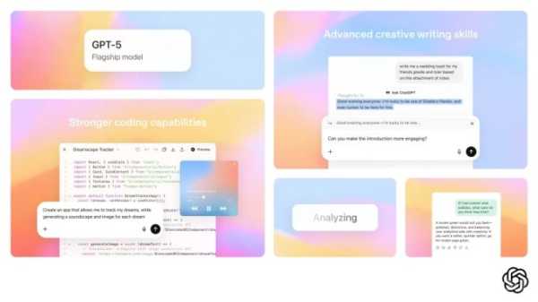 Представлена GPT-5: флагманская ИИ-модель с бесплатным доступом (5 фото + видео) Представлена GPT-5: флагманская ИИ-модель с бесплатным доступом (5 фото + видео)