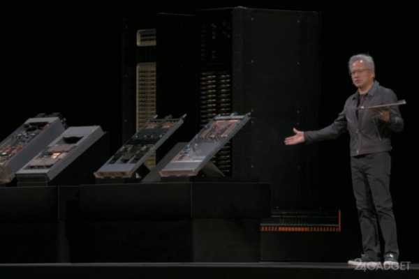 Хуанг показал Vera Rubin Superchip — CPU, два огромных GPU и 100 Пфлопс на одной плате для ИИ нового поколения (4 фото) Хуанг показал Vera Rubin Superchip — CPU, два огромных GPU и 100 Пфлопс на одной плате для ИИ нового поколения (4 фото)