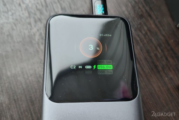 UGREEN Powerbank 165W - мощный пауэрбанк со встроенным кабелем UGREEN Powerbank 165W - мощный пауэрбанк со встроенным кабелем